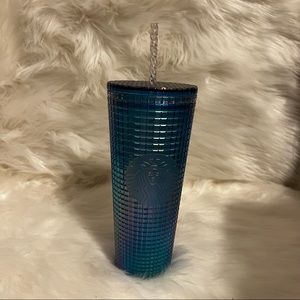 STARBUCKS Philippines Exclusive Dark Unicorn Oil Slick Grid Tumbler